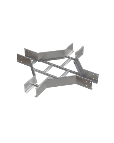 Х-разветвитель лестничный 150х400х2,0 мм HD N КМ-профиль (LXD150-400-2.0 HD N) в Москве Аксессуары для лотков Pintop.ru