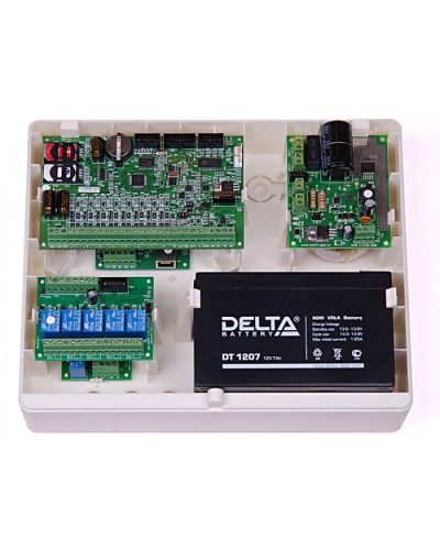 Корпус пластиковый для объектового оборудования компании Ритм Ritm Корпус Контакт под АКБ 7Ач в Москве GSM мониторинг Ritm Pintop.ru