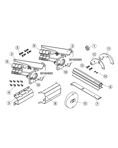 Рычаги F500 без крепления Came 119RID185 в Москве Запчасти для шлагбаумов и автоматики Pintop.ru