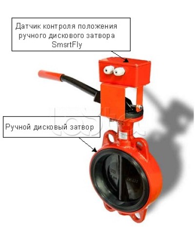 Датчик положения ручного дискового затвора Плазма-Т SmartFly в Москве Устройства контроля положения дисковых затворов Pintop.ru
