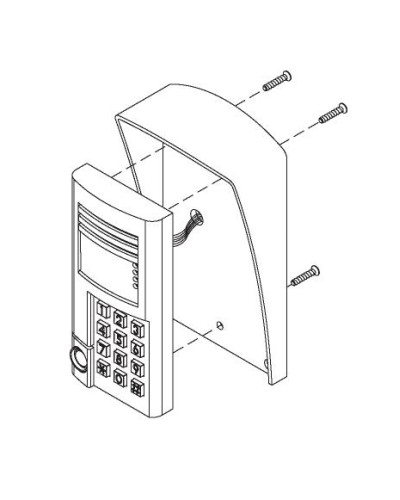 Комплект монтажный для блоков вызова БВД-SM100х, БВД-341х, БВД-402х, БВД-404х Vizit МК-341 в Москве Аксессуары для многоабонентных систем Pintop.ru