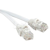 Патч-корд 6p4c телефонный, 2 м, белый Cabeus PC-TEL-RJ12-2m