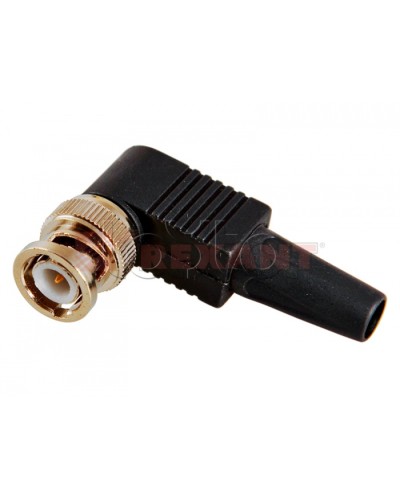 Разъем штекер BNC под винт с колпачком угловой (02-002) (50шт/уп) REXANT 05-3072 в Москве Коннекторы Pintop.ru