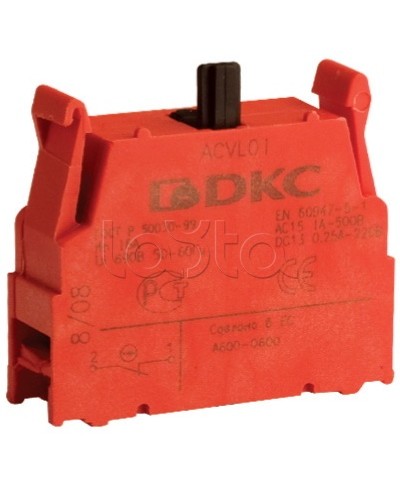 Блок контактный с клеммными зажимами (нормально-разомкнутый) DKC ACVL02 в Москве Клеммные колодки Pintop.ru