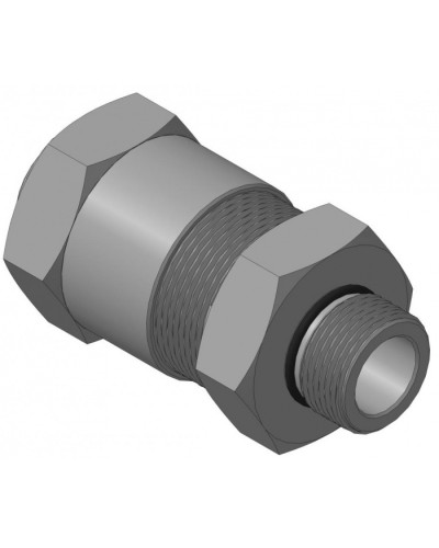 Кабельный ввод с резьбой G3/4 для прокладки кабеля в металлорукаве РЗ-ЦП-25, с уплотнением кабеля и проходным диаметром кабеля d=8-12 мм Спектрон КВМ-25/12-М-G3/4 в Москве Аксессуары для кабель-канала Pintop.ru