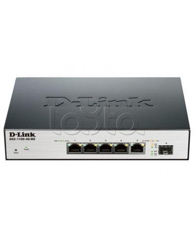 Коммутатор 6-портовый D-Link DGS-1100-06/ME/A1B в Москве Коммутаторы Pintop.ru
