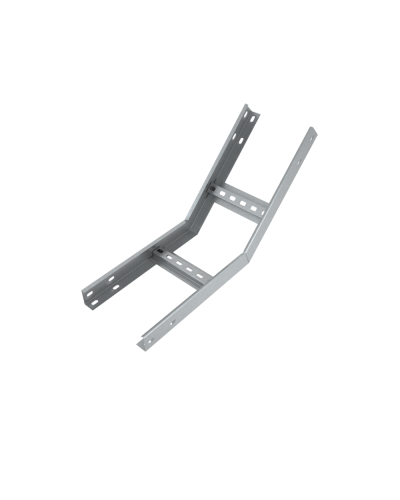 Угол лестничный вертикальный внутренний 45 гр. 80х500х1,5 мм Быстрый монтаж HD85 КМ-профиль (LNLS45-80-500-1.5 HD85) в Москве Аксессуары для лотков Pintop.ru