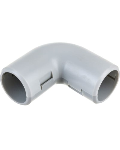 CI25G Угол 90 гр.(2част.), без галогена, для труб D25мм, цвет белый (1уп = 25шт) Экопласт (41225-25HF-W) в Москве Повороты, муфты, тройники Pintop.ru