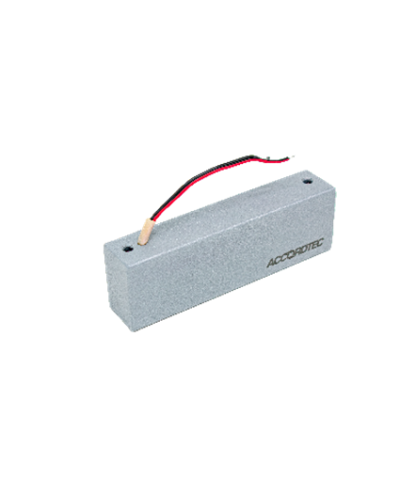 Электромагнитный замок AccordTec ML-300K с уголком, цвет Серебряный металлик в Москве Электромагнитные замки Pintop.ru