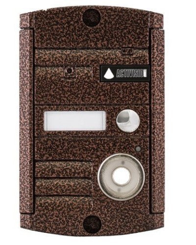 Видеопанель вызывная накладная цветная на 1 абонента Activision AVP-451 (PAL, медь) в Москве Вызывные видеопанели малоабонентные Pintop.ru