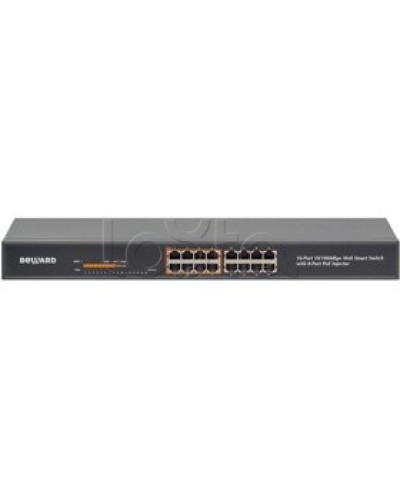 Коммутатор PoE 16-портовый Beward STW-16P8 в Москве Коммутаторы Pintop.ru