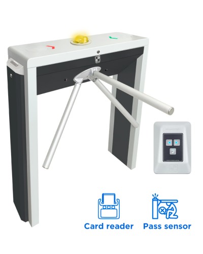 CARDDEX Комплект тумбового турникета со встроенным картоприемником STL-03KEC в Москве Турникеты Pintop.ru