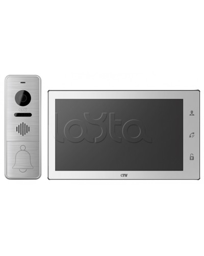 Комплектвидеодомофона CTV-DP4706AHD (белый) в Москве Комплекты домофонов Pintop.ru