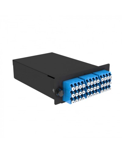 Кассета кроссовая черный Cabeus (FO-9-3x12MPO(m)/А-36xLC/U-A-BK) в Москве Кросс оптический Pintop.ru