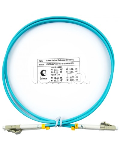 Патч-корд волоконно-оптический MM 50/125 duplex LC-LC LSZH (1м) Cabeus FOP-50-LC-LC-1m в Москве Патч-корды оптические Pintop.ru