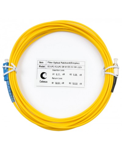 Шнур оптический simplex SC-FC 9/125 sm 7м LSZH Cabeus FOP(s)-9-SC-FC-7m в Москве Патч-корды оптические Pintop.ru