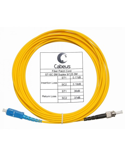 Шнур оптический simplex SC-ST 9/125 sm 10м LSZH Cabeus FOP(s)-9-SC-ST-10m в Москве Патч-корды оптические Pintop.ru
