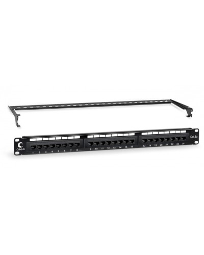 Патч-панель 19 (1U), 24 порта RJ-45, категория 6 Cabeus (PL-24-Cat.6-Dual-IDC-ext.) в Москве Патч панель Pintop.ru