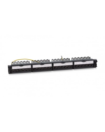 Патч-панель 19 (1U), 24 порта RJ-45, категория 6a Cabeus (PL-24-KJ-RJ45-Cat.6a-SH-180T) в Москве Патч панель Pintop.ru