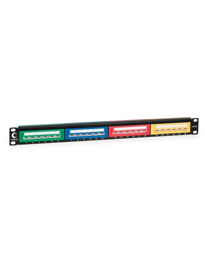 Патч-панель 19, 1U, 24xRJ45 Cabeus PLCOL-24-Cat.5e-Dual IDC в Москве Патч панель Pintop.ru