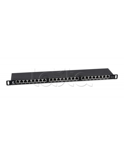 Патч-панель 19 (0,5U) 24 порта RJ-45 кат.6 (экран) Cabeus (PLHD-24-Cat.6-SH-Dual-0,5U) в Москве Патч панель Pintop.ru