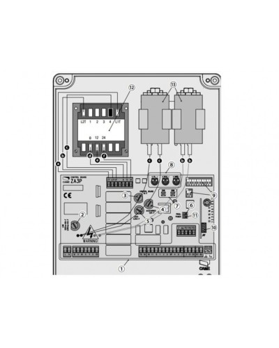 Блок управления для приводов распашных ворот Came 002ZA3P в Москве Автоматизация ворот Pintop.ru