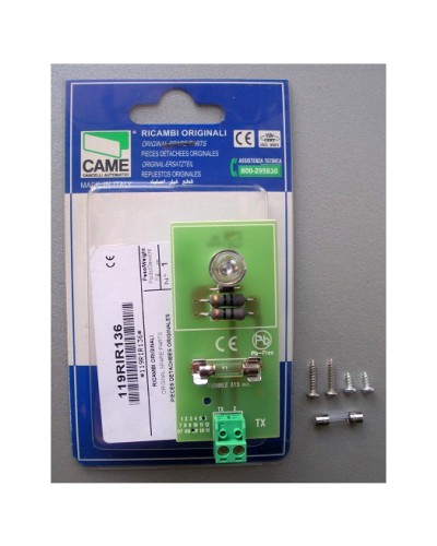 Плата TX DIR Came 119RIR136 в Москве Запчасти для шлагбаумов и автоматики Pintop.ru