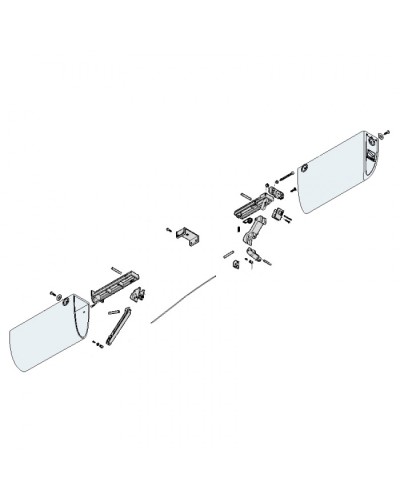 Заглушки боковые профиля безопасности DF Came 119RIR225 в Москве Запчасти для шлагбаумов и автоматики Pintop.ru