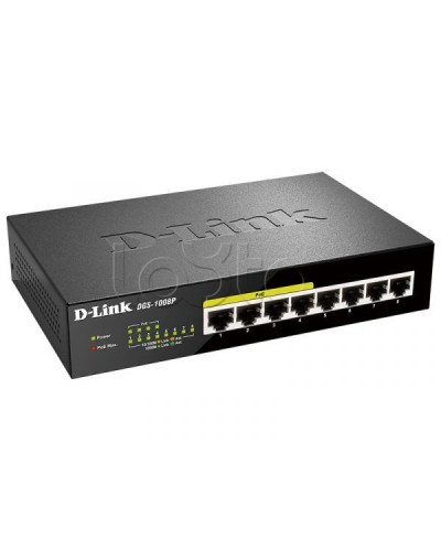 Неуправляемый коммутатор D-Link DL-DGS-1008P/F1A в Москве Коммутаторы Pintop.ru
