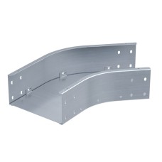 Угол горизонтальный 45 градусов 100х400, 1,5 мм, горячий цинк, в комплекте с крепежными элементами и соединительными пластинами, необходимыми для монтажа