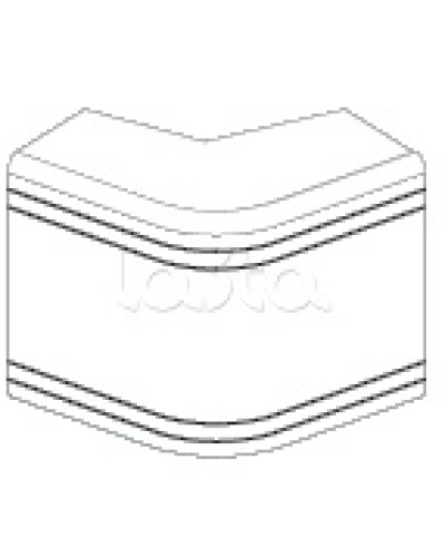 Угол внешний неизменяемый (90°) NEA 80х40 мм DKC 01808 в Москве Аксессуары для кабель-канала Pintop.ru