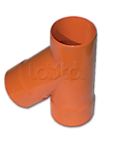 Тройник для двустенных труб одного диаметра ф63мм, 45°, полипропилен DKC 019063 в Москве Повороты, муфты, тройники Pintop.ru