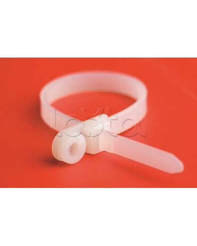 Хомут P6.6 с основанием, белый, 4,8x200 DKC 252205-M в Москве Стяжки-хомуты Pintop.ru