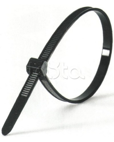 Хомут-стяжка нейлоновый, стандартный P6.6 12.5x1000 чёрный DKC 25343 (100 шт/уп) в Москве Стяжки-хомуты Pintop.ru