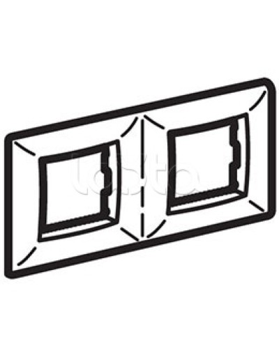 Рамка пятиместная, белый RAL 9010, 10М, BRAVA DKC (75015W) в Москве Аксессуары для кабель-канала Pintop.ru