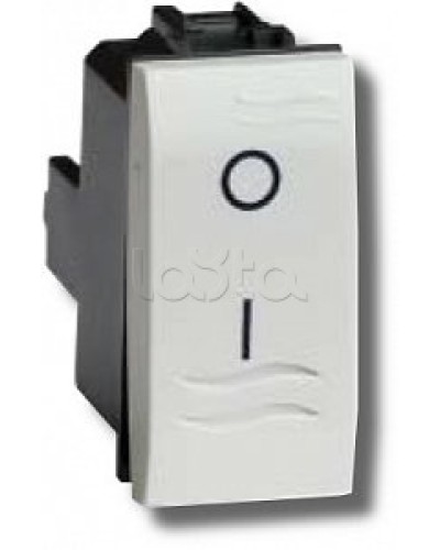 Выключатель двухполюсный белый 1 мод в Москве Аксессуары для стоек и шкафов Pintop.ru