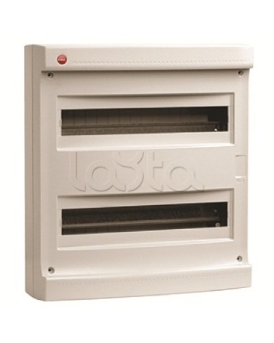 Щиток настен.без двер.36мод.,IP40,сер.,с усил. клем.блок.2х87312 DKC 83736 в Москве Боксы для автоматов Pintop.ru