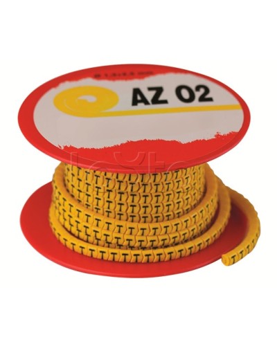 Колечко маркировочное A, 1,3-2,5мм. черное на желтом DKC AZO2AABY в Москве Крепежные изделия Pintop.ru