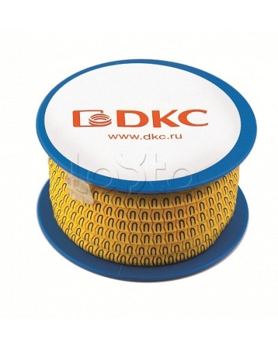 Колечко маркировочное ., 2.5-4мм. черное на желтом DKC AZO314BY в Москве Коммутационные изделия Pintop.ru