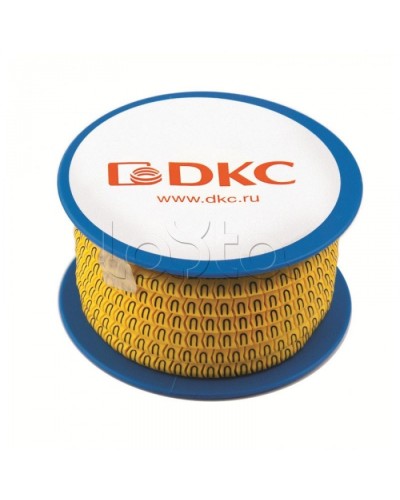 Колечко маркировочное 5, 4-8мм. черное на желтом DKC AZS405BY в Москве Крепежные изделия Pintop.ru