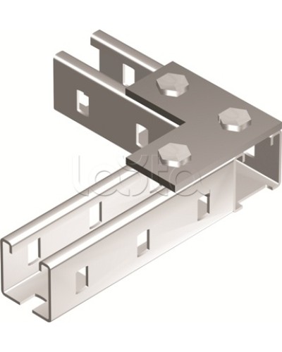 Пластина соединительная L-обр., длина 90х90 мм, 3отв., горячеоцинкованная DKC BMD1021HDZ в Москве Крепежные изделия Pintop.ru