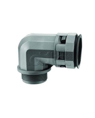 Муфта 90 грд. труба-коробка DN 12 мм, М20х1,5, полиамид, цвет черный DKC PAN12M20N в Москве Повороты, муфты, тройники Pintop.ru