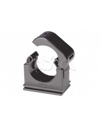 Держатель с крышкой DN 12 мм, полиамид, цвет чёрный DKC (PASW12N) в Москве Держатели, клипсы, скобы Pintop.ru