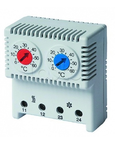 Термостат сдвоенный DKC (R5THRV13) в Москве Аксессуары для стоек и шкафов Pintop.ru