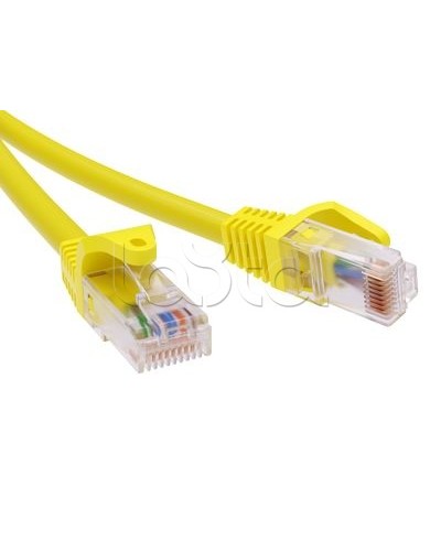 Патч-корд неэкранированный CAT6 U/UTP 4х2, LSZH, желтый, 1м DKC RN6UU4510YL в Москве Патчкорды (медные) Pintop.ru