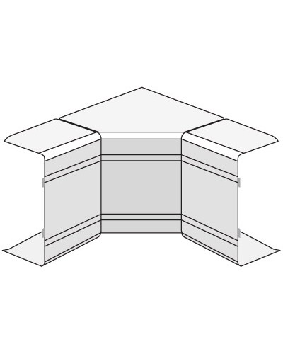 Угол внутренний изменяемый (70-120°) NIAV 25x30 мм DKC 01721 в Москве Аксессуары для кабель-канала Pintop.ru