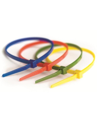 Хомут-стяжка нейлоновый, стандартный PL6.6 3.6х200 мм зеленый DKC 25214CV (100 шт/уп) в Москве Стяжки-хомуты Pintop.ru