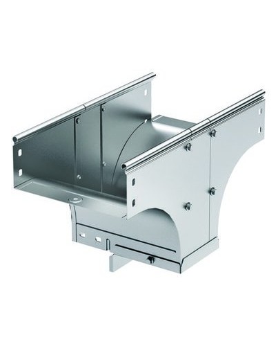 Ответвитель-переходник TDSR T-обр. вертикальный 500/200 в комплекте с крепежными элементами и соединительными в Москве Аксессуары для лотков Pintop.ru