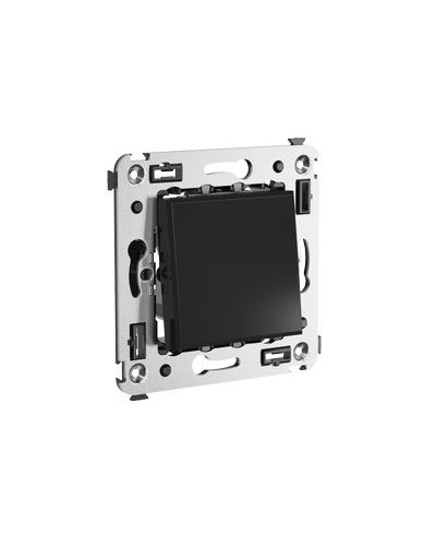 Выключатель одноклавишный в стену, Avanti, Черный квадрат DKC 4402103 в Москве Аксессуары для кабель-канала Pintop.ru