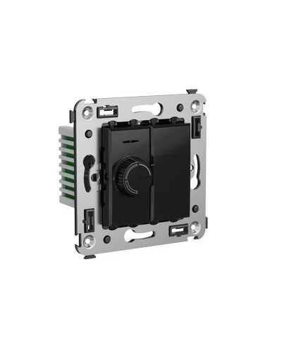 Диммер поворотный в стену, Avanti, Черный квадрат DKC 4402133 в Москве Аксессуары для стоек и шкафов Pintop.ru